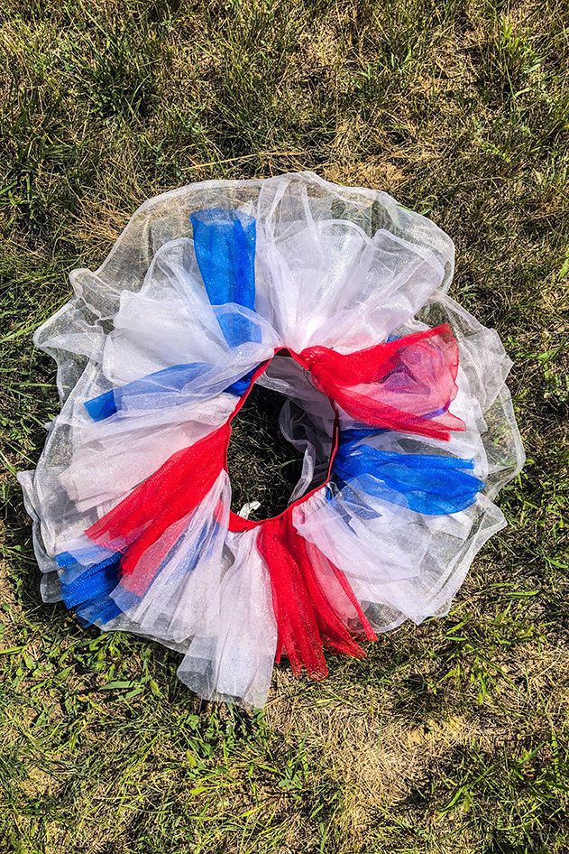 Red, white and tutu